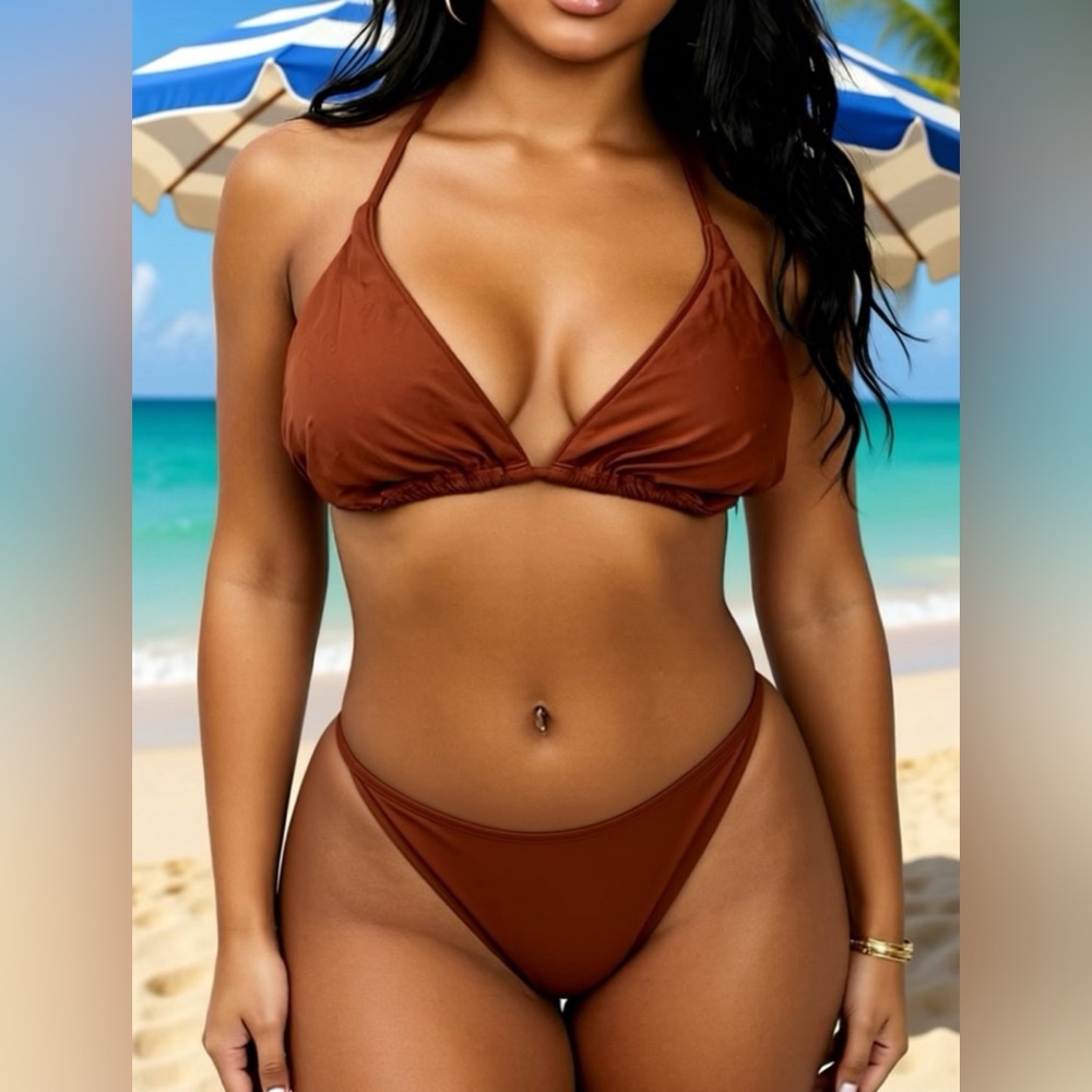 WeWoreWhat Cooper Triangle Bikini - 2 Piece Set